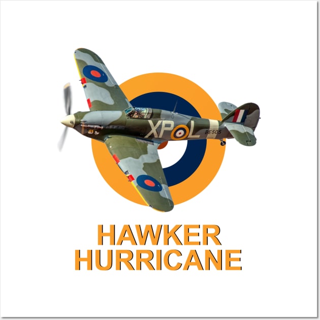 Hawker Hurricane and Roundel Wall Art by SteveHClark